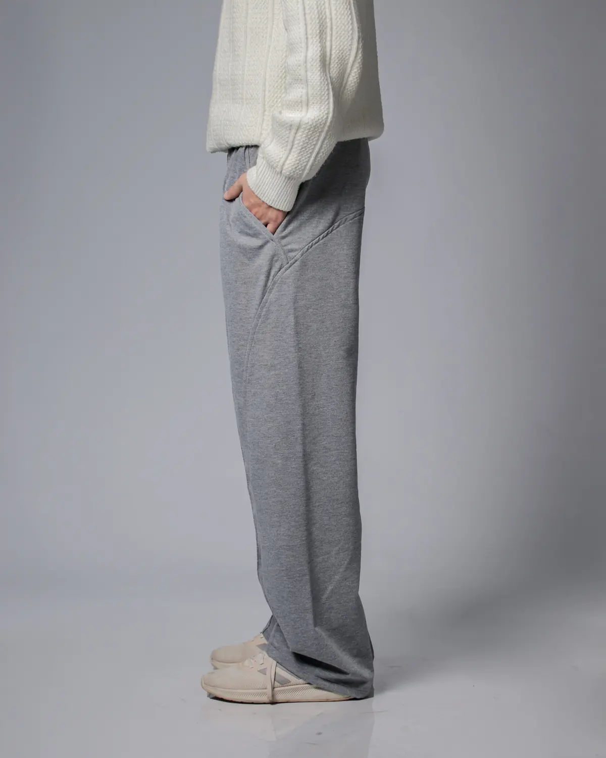 Coupe du pantalon gris